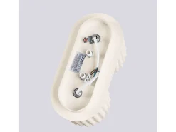 Sollux Lighting Plafón-Lámpara De Techo Aura Minimalista De Aluminio - 2 Fuentes Luminosas - L.21 X A.12 Cm - Beige