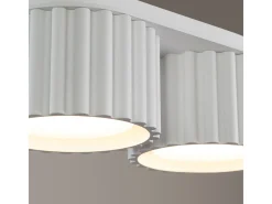 Sollux Lighting Lámpara De Techo Aura Minimalista De Aluminio - 2 Fuentes Luminosas - L.21 X A.12 Cm - Blanco Discount