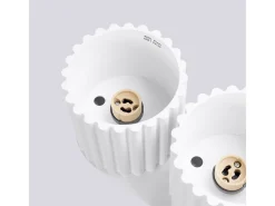 Sollux Lighting Lámpara De Techo Aura Minimalista De Aluminio - 2 Fuentes Luminosas - L.21 X A.12 Cm - Blanco Best