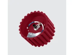 Sollux Lighting Plafón-Lámpara De Techo Aura Minimalista De Aluminio - 1 Fuentes Luminosas - L.10 X A.10 Cm - Borgoña Rojo
