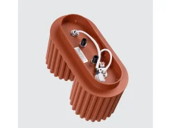Online Sollux Lighting Lámpara De Techo Aura Minimalista De Aluminio - 2 Fuentes Luminosas - L.21 X A.12 Cm - Ocre Rojo