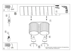 Online Sollux Lighting Lámpara De Techo Aura Minimalista De Aluminio - 2 Fuentes Luminosas - L.21 X A.12 Cm - Ocre Rojo