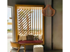 Lámpara de techo Bali Bel Air 40W altura regulable madera Ø35 cm Color natural claro Clearance