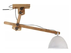 Plafón-Lámpara de techo blanca 25 W E27 105x30x65-108 cm ES841140 Blanco