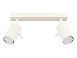 Sollux Lighting Plafón-Lámpara de techo Briix moderno de acero - 2 fuentes luminosas 3000K - L.30 x A.17 cm - Beige