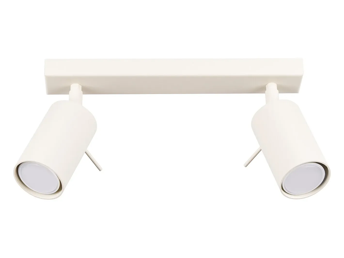 Sollux Lighting Plafón-Lámpara de techo Briix moderno de acero - 2 fuentes luminosas 3000K - L.30 x A.17 cm - Beige