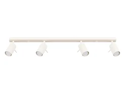 Sollux Lighting Plafón-Lámpara de techo Briix moderno de acero - 4 fuentes luminosas 3000K - L.81 x A.17 cm - Beige