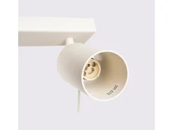 Sollux Lighting Plafón-Lámpara de techo Briix moderno de acero - 4 fuentes luminosas 3000K - L.81 x A.17 cm - Beige