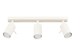 New Sollux Lighting Lámpara de techo Briix moderno de acero - 3 fuentes luminosas 4000K - L.45 x A.17 cm - Beige