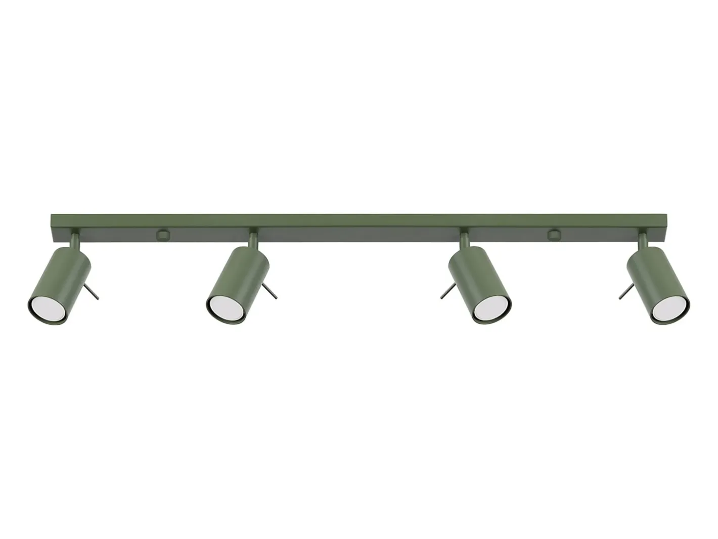 Sollux Lighting Plafón-Lámpara de techo Briix moderno de acero - 4 fuentes luminosas 4000K - L.81 x A.17 cm - oliva Verde