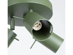 Sollux Lighting Lámpara de techo Briix moderno de acero - 3 fuentes luminosas 3000K - L.19,5 x A.18,5 cm - oliva Verde