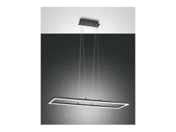 Plafón-Lámpara de techo colgante Bard Led 52W Antracita 3394-45-282 Fabas Luce Gris antracita