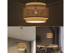 Vicco Lámpara Suspendida-Lámpara de techo 45x45x31 morten Crema