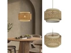 Vicco Lámpara Suspendida-Lámpara de techo 45x45x31 morten Crema