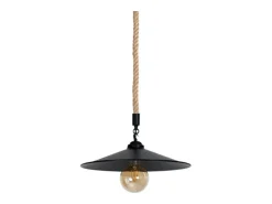 New Lámpara de techo Cremilda Lumit 60Waltura regulable Ø36x107 cm Negro