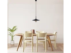 New Lámpara de techo Cremilda Lumit 60Waltura regulable Ø36x107 cm Negro