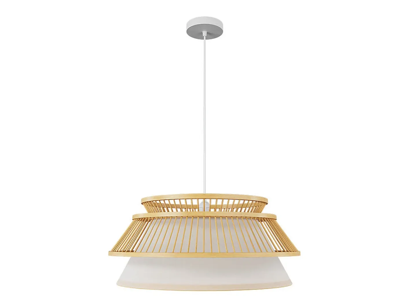 Best Rendez-Vous Déco Lámpara de techo de bambú natural 46 cm - Maupiti Beige