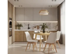 Best Rendez-Vous Déco Lámpara de techo de bambú natural 46 cm - Maupiti Beige