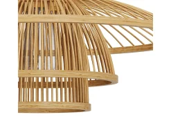 Rendez-Vous Déco Lámpara de techo de bambú natural y metal D50 cm - Mirabel Beige Sale