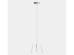 Lámpara Suspendida-Lámpara de techo de Metal 24 x 28- Minimal Blanco