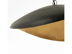 Rendez-Vous Déco Lámpara de techo de metal y dorado D74 - Pacha Negro Clearance