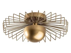 OZAIA Lámpara de techo de metal - Dorada - H. 18 x D. 45 cm - ZYMA Dorado Best