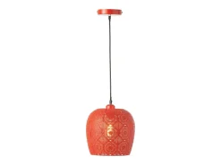 J-Line Plafón-Lámpara de techo de metal 23.5x23.5x39 cm Rojo