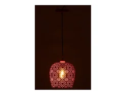 J-Line Plafón-Lámpara de techo de metal 23.5x23.5x39 cm Rojo