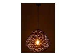 Sale J-Line Lámpara de techo de metal retorcido marrón 50x50x45 cm Marru00f3n