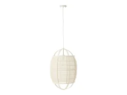 Outlet J-Line Lámpara de techo de tela negra 37*37*56 cm Negro