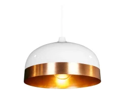 Lámpara de techo Edison Lumit 60W altura regulable /oro Ø33 cm Blanco Online