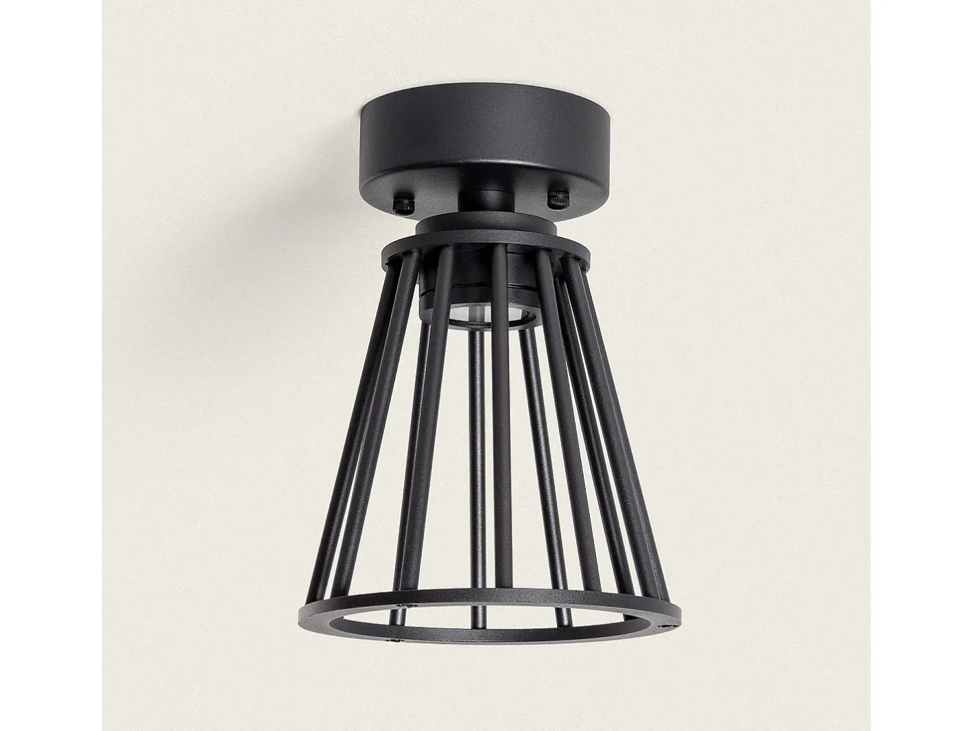 Clearance Ledkia Lámpara de Techo Exterior LED 6W Aluminio Bradda Negro