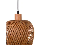 Outlet Lámpara de techo Filipinas Bel Air 40W altura regulable madera natural Ø23 cm Color natural claro