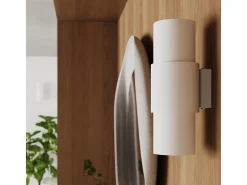 Clearance Sollux Lighting Lámpara De Techo Flash Minimalista De Acero - 1 Fuentes Luminosas - L.10 X A.21 Cm - Blanco