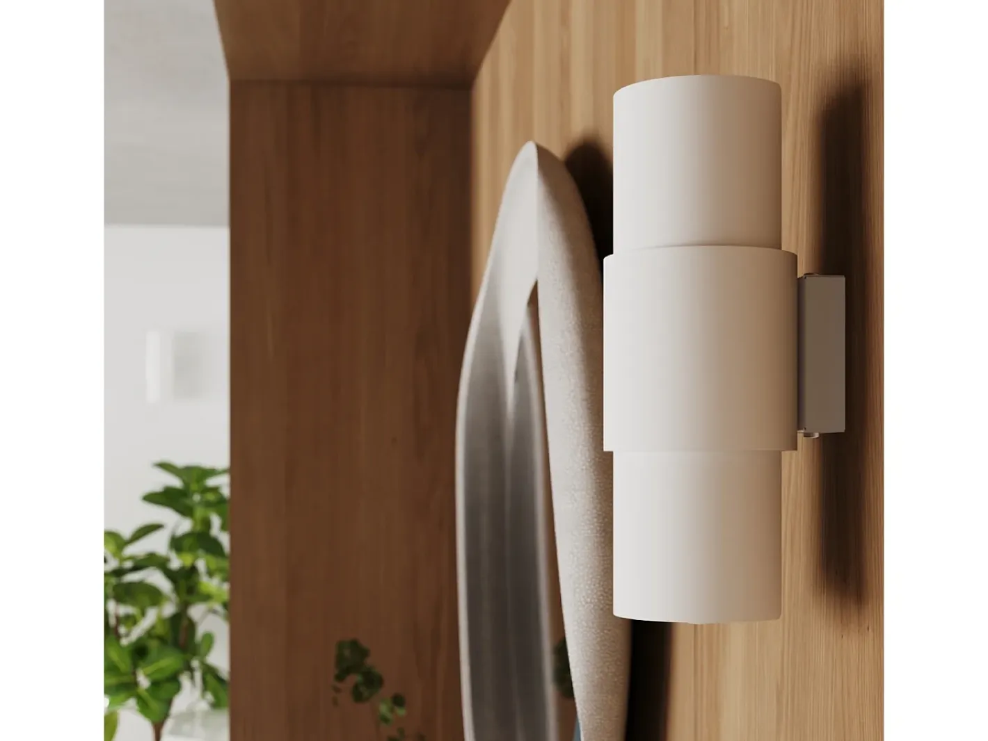 Clearance Sollux Lighting Lámpara De Techo Flash Minimalista De Acero - 1 Fuentes Luminosas - L.10 X A.21 Cm - Blanco