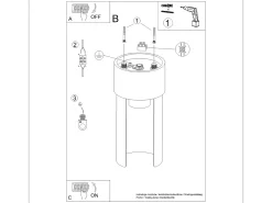 Clearance Sollux Lighting Lámpara De Techo Flash Minimalista De Acero - 1 Fuentes Luminosas - L.10 X A.21 Cm - Blanco