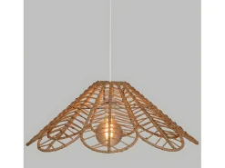 Hot Atmosphera Lámpara de techo flor en cordón Beige