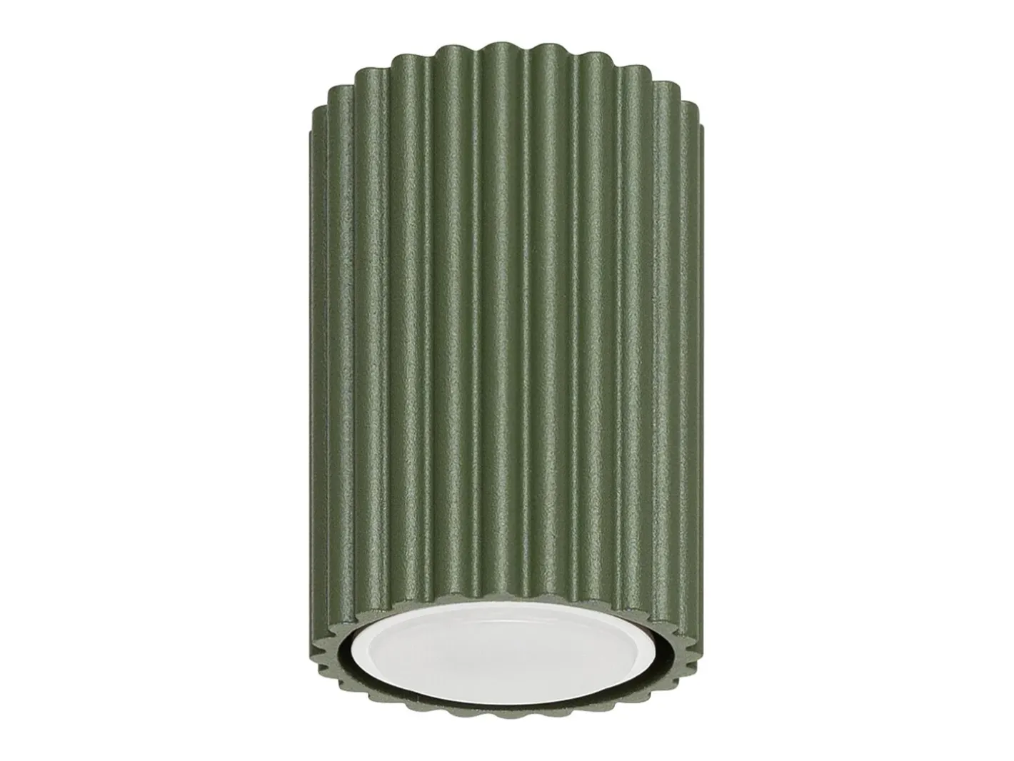 Sollux Lighting Lámpara de techo Gloow minimalista de aluminio - 1 fuentes luminosas 4000K - L.6,5 x A.10 cm - oliva Verde Sale
