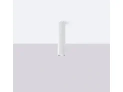 Best Sollux Lighting Lámpara de techo Gloow minimalista de aluminio - 1 fuentes luminosas 3000K - L.6,5 x A.30 cm - Blanco