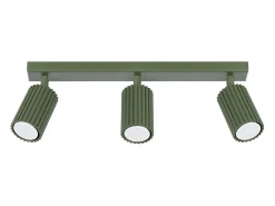 Sollux Lighting Lámpara de techo Gloow minimalista de aluminio - 3 fuentes luminosas 3000K - L.45 x A.16,5 cm - oliva Verde Sale