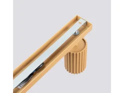 Sollux Lighting Plafón-Lámpara de techo Gloow minimalista de aluminio - 3 fuentes luminosas 3000K - L.45 x A.16,5 cm - Dorado