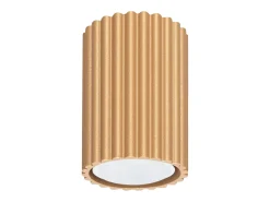 Hot Sollux Lighting Lámpara de techo Gloow minimalista de aluminio - 1 fuentes luminosas 3000K - L.6,5 x A.10 cm - Dorado