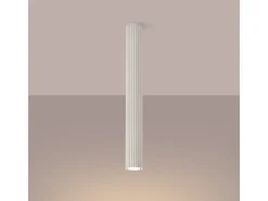 Sollux Lighting Lámpara de techo Gloow minimalista de aluminio - 1 fuentes luminosas 4000K - L.6,5 x A.60 cm - Beige Outlet