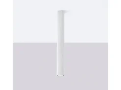 Outlet Sollux Lighting Lámpara de techo Gloow minimalista de aluminio - 1 fuentes luminosas 3000K - L.6,5 x A.60 cm - Blanco
