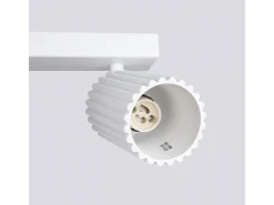 Sollux Lighting Lámpara de techo Gloow minimalista de aluminio - 6 fuentes luminosas 3000K - L.117 x A.16,5 cm - Blanco
