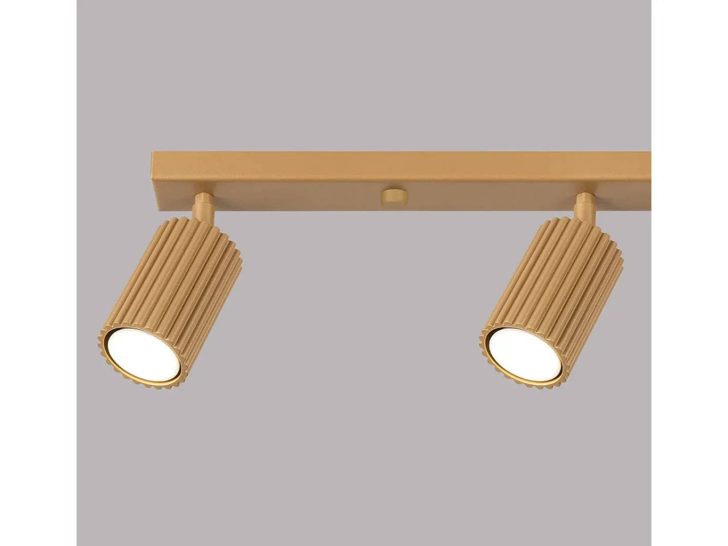 Sollux Lighting Plafón-Lámpara de techo Gloow minimalista de aluminio - 4 fuentes luminosas 3000K - L.81 x A.16,5 cm - Dorado