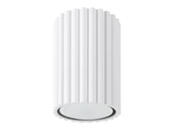 Sollux Lighting Plafón-Lámpara de techo Gloow minimalista de aluminio - 1 fuentes luminosas 3000K - L.6,5 x A.10 cm - Blanco