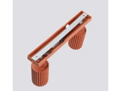 Sollux Lighting Lámpara de techo Gloow minimalista de aluminio - 2 fuentes luminosas 4000K - L.30 x A.16,5 cm - ocre Rojo Discount