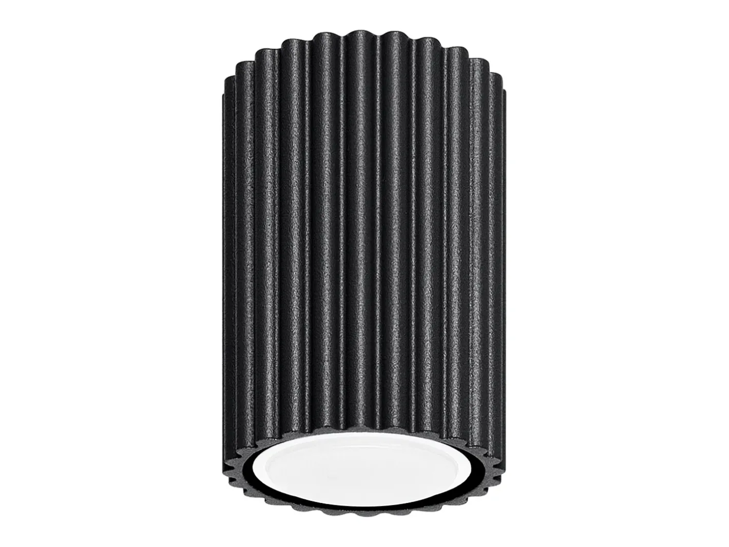 Best Sollux Lighting Lámpara de techo Gloow minimalista de aluminio - 1 fuentes luminosas 3000K - L.6,5 x A.10 cm - Negro