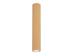 Sollux Lighting Plafón-Lámpara de techo Gloow minimalista de aluminio - 1 fuentes luminosas 4000K - L.6,5 x A.40 cm - Dorado